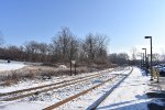 Looking east from Annandale Station-what is unique about this depot is that the trains stop on the track furthest from the platform